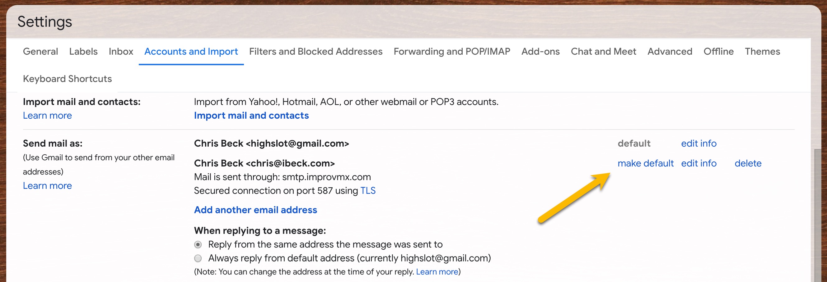 Gmail Settings